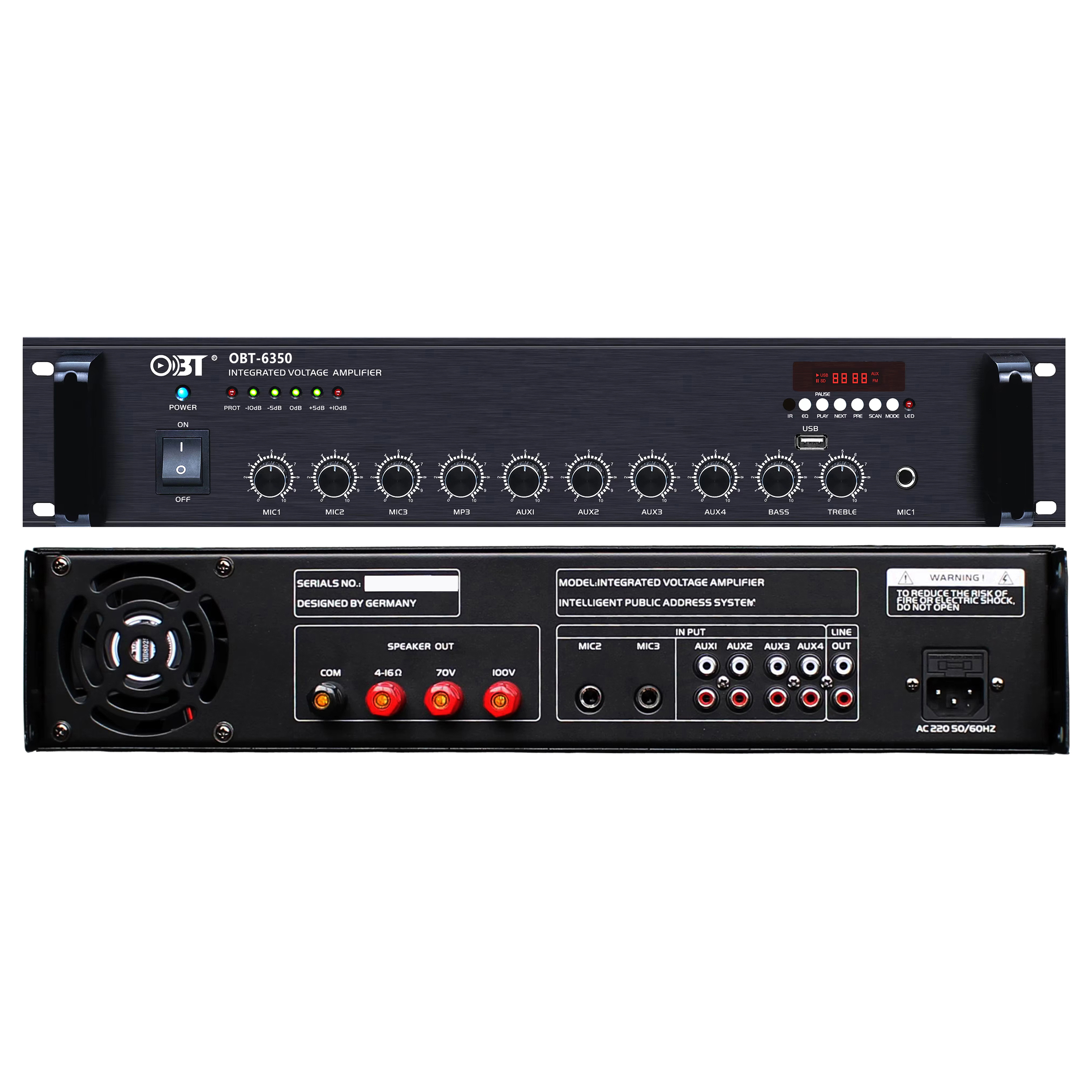 合并定壓功放機 OBT-6350