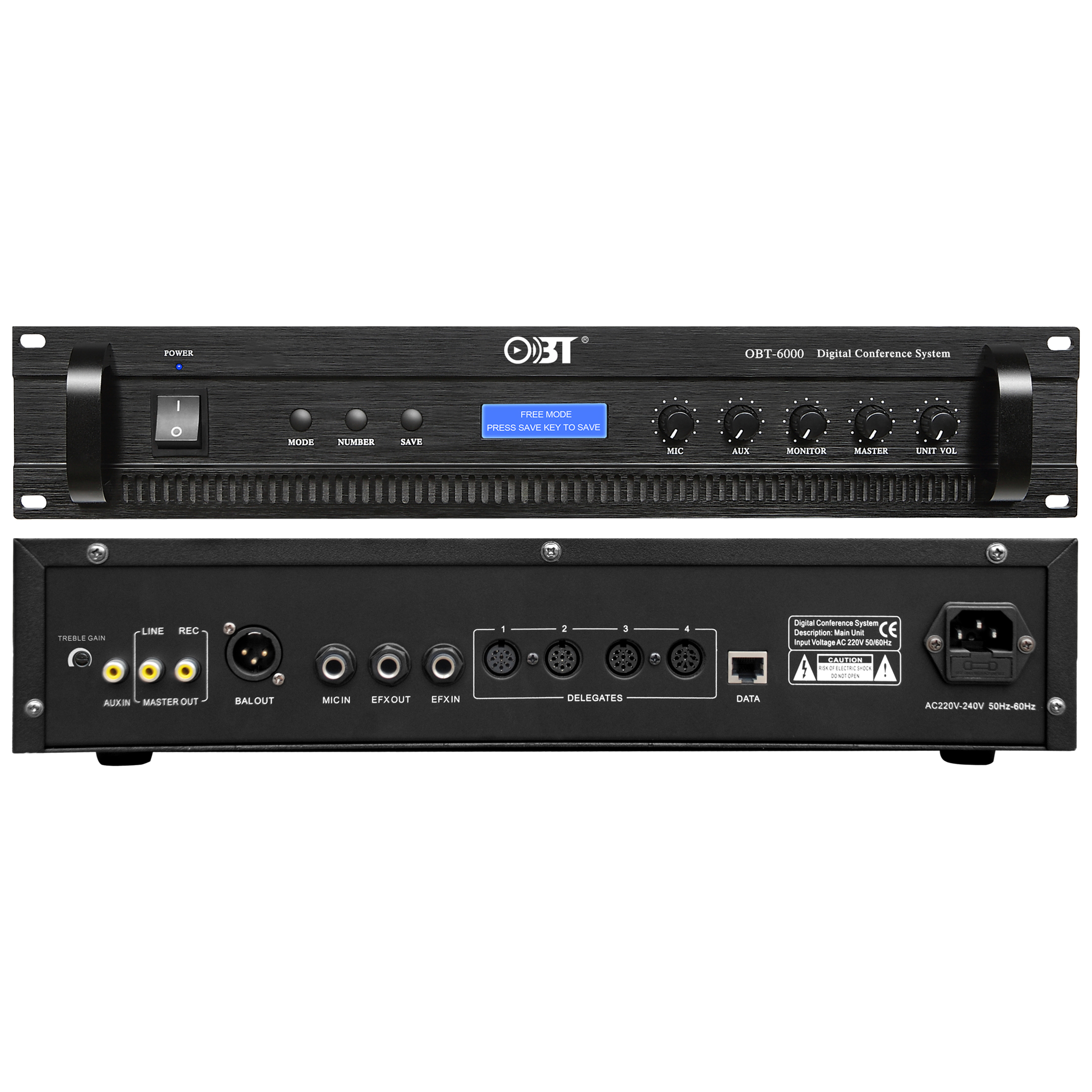 數顯會議討論/表決主控機 OBT-6000